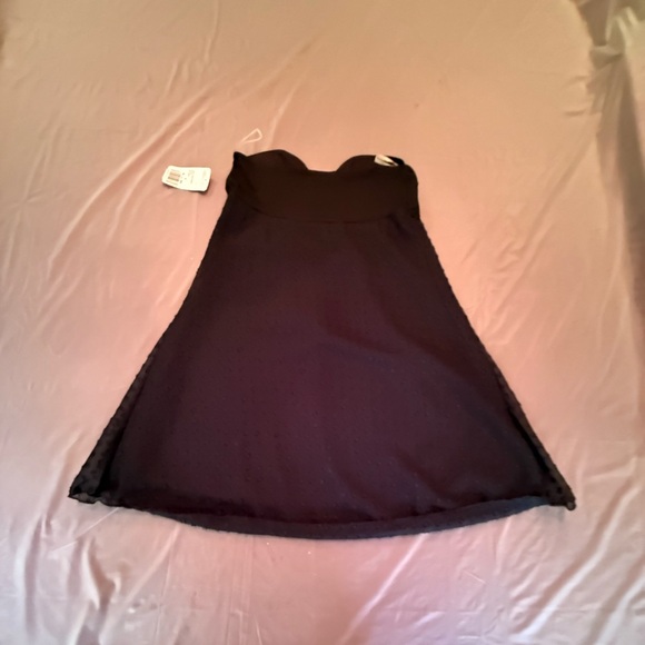 NWT Forever 21 Black Strapless Babydoll Mini Dress Size Small - Picture 3 of 8